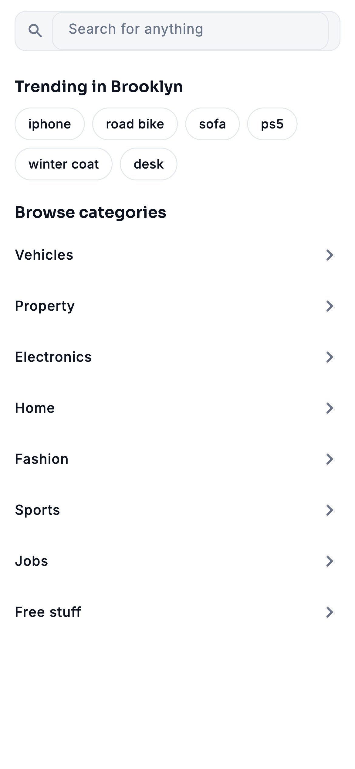 Search with filters